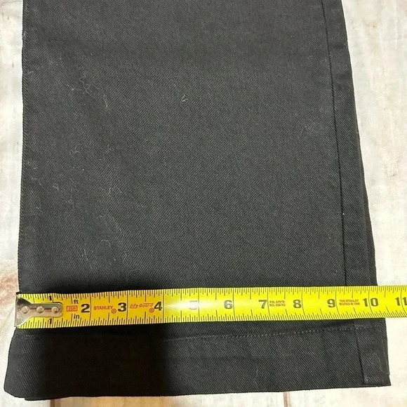 Sam Edelman Women’s  Codie Jeans Button Fly High Rise Wide Leg Ankle Black Sz 30 - Picture 9 of 10